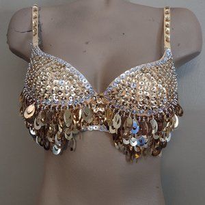 2 beaded glitter bras